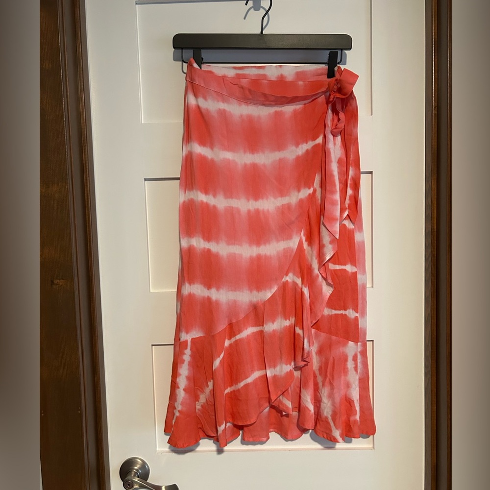 ANDREE BY UNIT Mock Wrap Midi Skirt Size Small New